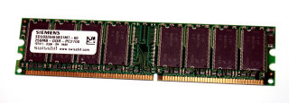 256 MB DDR-RAM 184-pin PC-2700U non-ECC  Siemens SDU03264B5B31MT-60