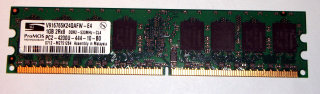 1 GB DDR2 RAM 2Rx8 PC2-4200U non-ECC ProMOS V916765K24QAFW-E4