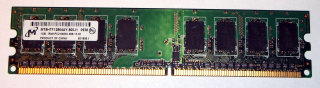 1 GB DDR2 RAM 240-pin 1Rx8 PC2-6400U non-ECC   Micron MT8HTF12864AY-800J1