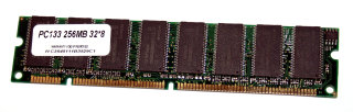 256 MB SD-RAM 168-pin PC-133 non-ECC Chips: 8x Infineon HYB39S256800CT-7.5