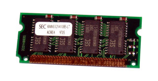 16 MB FastPage-RAM 72-pin SO-DIMM 3.3V 70 ns  Samsung KMM332V410BS-L7