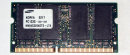 256 MB SD-RAM 144-pin SO-DIMM PC-133  Samsung...