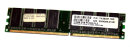 512 MB DDR-RAM 184-pin PC-3200U  non-ECC CL3  Apacer...