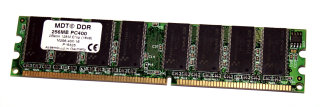 256 MB DDR-RAM 184-pin PC-3200U non-ECC 2Bank 128M Chip (18x8) MDT M256-400-16