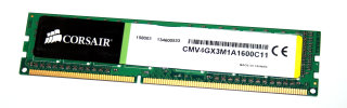 4 GB DDR3-RAM 240-pin PC3-12800U non-ECC  Corsair CMV4GX3M1A1600C11