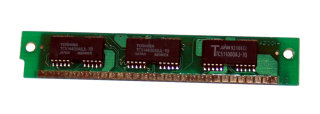 1 MB Simm 30-pin 1Mx9 Parity 3-Chip 70 ns Chips: 2x Toshiba TC514400ASJL-70 + 1x TC51C1000AJ-70