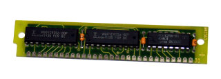 256 kB Simm 30-pin 80 ns 3-Chip 256kx9 Parity  Chips: 2x Fujitsu MB81C4256-80P + 1x OKI M51C256-80