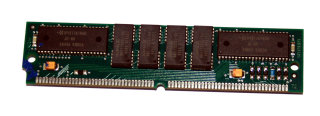 8 MB FPM-RAM 72-pin Parity PS/2 Simm 70 ns  Chips: 4x Hyundai HY51118160BJC-60 + 8x NPN NN511000j-60