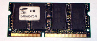 64 MB 144-pin SO-DIMM PC-100 SD-RAM Laptop-Memory Samsung KMM466S824CT2-F0