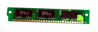 1 MB Simm 30-pin 1Mx9 Parity 3-Chip 70 ns Chips: 2x Toshiba TC514400ASJ-70 + 1x Mitsubishi M5M41000BJ-7