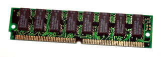 4 MB FPM-RAM 72-pin 1Mx32 non-Parity PS/2 SIMM 60 ns Chips: 8x Siemens HYB514400BJ-60