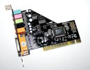 PCI-Soundkarte  techsolo Soundcard 5.1   Soundchip:...