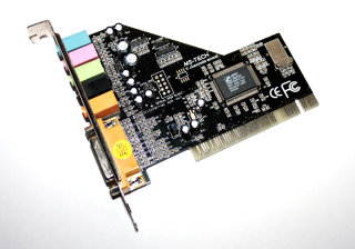 PCI-Soundkarte  MS-TECH Soundcard 5   Soundchip: CMI8738/PCI-6ch-LX