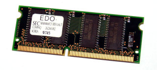 16 MB EDO-SODIMM 144-pin  3.3V 60 ns  Samsung KMM466F213BS1-L6UT