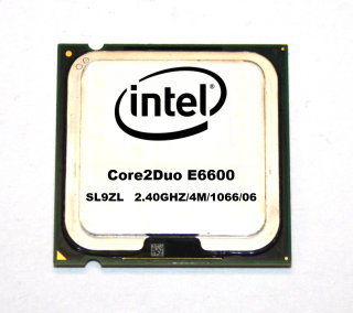 CPU Intel Core2Duo E6600 SL9ZL Processor  2x2.40 GHz, 1066 MHz FSB,  4MB Cache, Sockel 775