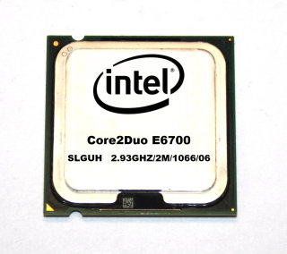 Intel CPU Core2Duo E6500 SLGUH  Prozessor  2x2.93 GHz, 1066 MHz, FSB,  2MB, Sockel 775