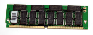 32 MB EDO-RAM 72-pin 8Mx36 Parity PS/2 Simm 60 ns Chips: 16x Micron MT4C4M4E8DJ-6 + 8x Siemens HYB514105BJ-60