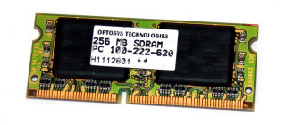 256 MB SD-RAM 144-pin SO-DIMM PC-100  CL2   Optosys PC100-222-620   Helios1