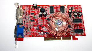 AGP 3D Videocard MSI RX9550-TD256  256 MB, ATI Radeon , VGA/DVI/S-Video