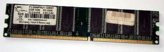 1 GB DDR-RAM 184-pin PC-3200U non-ECC G.SKILL F1-3200PHU1-1GBNT
