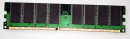 1 GB DDR-RAM 184-pin PC-3200U non-ECC  Team TVDR1024M400C3