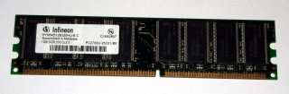 1 GB DDR-RAM 184-pin PC-2700U non-ECC  Infineon HYS64D128320HU-6-C