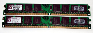 4 GB (2x 2GB) DDR2-RAM-Kit PC2-5300U non-ECC Kingston KVR667D2N5K2/4G   99..5429