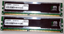 2 GB DDR-RAM Kit (2 x 1 GB) PC-3200U nonECC 400 MHz...
