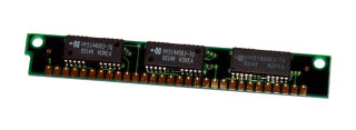 1 MB Simm 30-pin 1Mx9  Parity Simm 70 ns  Chips: 2x Hyundai HY514400J-70 + 1x HY531000AJ-70