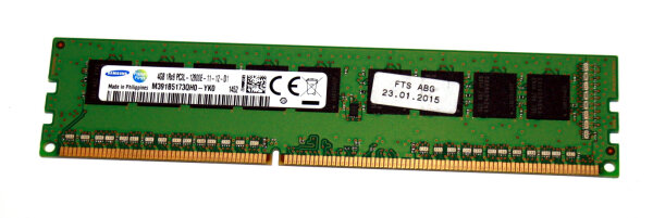 4 GB DDR3-RAM 240-pin 1Rx8 PC3L-12800E ECC-Memory  Samsung M391B5173QH0-YK0