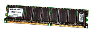 256 MB DDR-RAM 184-pin PC-2100E ECC-Memory CL2.5  Kingston KVR266X72C25/256