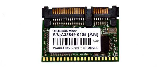 4 GB SATA Half-Slim SSD Module 1.5GB/s  Transcend TS4GSDOM22V