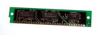 256 kB Simm 30-pin Parity 70 ns 3-Chip Chips: 2x Vitelic V53C104AK70 + 1x Hyundai HY53C256F-80A