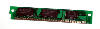 256 kB Simm 30-pin Parity 60 ns 3-Chip 256kx9  Chips: 2x Fujitsu 81C4256A-60 + 1x Samsung KM41C256J-7