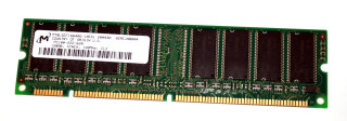 128 MB SD-RAM 168-pin PC-100U non-ECC  CL2  Micron MT8LSDT1664AG-10EG1