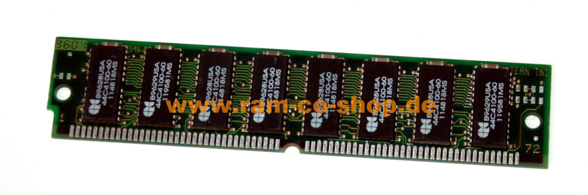 Mémoire RAM Hitachi 16 MB FPM 72-pin 70 Ns Pour PC Anciens - Occasion Fonctionnelle