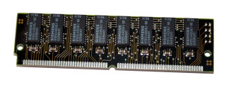 8 MB FPM-RAM 72-pin 2Mx32 non-Parity PS/2 Simm 60 ns  Chips:8x Siemens HYB514400BJ-60