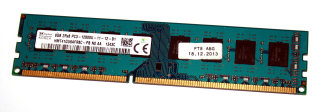 8 GB DDR3-RAM 240-pin 2Rx8 PC3-12800U non-ECC  Hynix HMT41GU6AFR8C-PB N0 AA