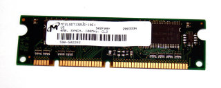 4 MB SD-RAM 100-pin DIMM PC-100 non-ECC  CL2   Micron MT2LSDT132UG-10E1