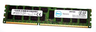 8 GB DDR3-RAM 240-pin Registered ECC 2Rx4 PC3L-12800R CL11 Micron MT36KSF1G72PZ-1G6K1HG