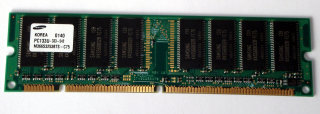 256 MB SD-RAM 168-pin PC-133U non-ECC  Samsung M366S3253BTS-C75