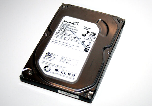 500 GB SATA Harddisk 3,5"  Seagate ST500DM002  Barracuda , P/N: 1BD142-500 , FW: KC45