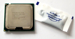 Intel Celeron Dual-Core CPU E1400 SLAR2  2x2.00 GHz, 512 kB, 800 MHz, Sockel 775