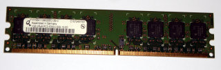 1 GB DDR2-RAM 240-pin 2Rx8 PC2-5300U non-ECC  Qimonda HYS64T128020EU-3S-C