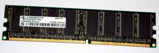 512 MB DDR-RAM 184-pin PC-2700U non-ECC  CL2.5 Infineon HYS64D64300HU-6-B
