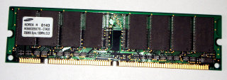 256 MB SD-RAM 168-pin PC-133U non-ECC  Samsung M366S3253CTS-C7AQ0