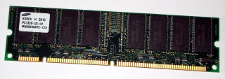 512 MB SD-RAM PC-133U non-ECC  Samsung M366S6453DTS-C7A
