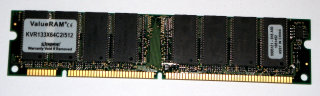 512 MB SD-RAM 168-pin PC-133 non-ECC  CL2  Kingston KVR133X64C2/512