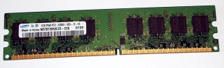 1 GB DDR2 RAM 240-pin 2Rx8 PC2-5300U non-ECC  Samsung M378T2953CZ3-CE6