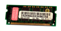 16 MB EDO-RAM 72-pin SO-DIMM 60 ns 5V  Chips: 8x...